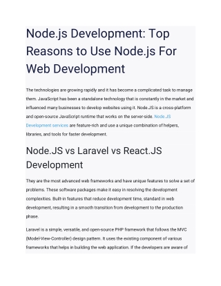 Node.js Development_ Top Reasons to Use Node.js For Web Development