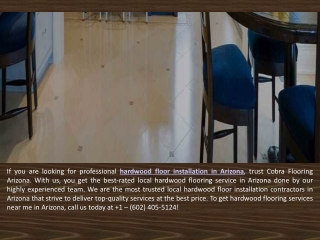 Hardwood Floor Service Arizona