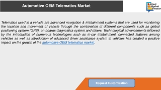 Automotive OEM Telematics Market Strategies of Major Companies, and New Trends b