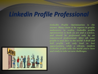Linkedin Profile Professional