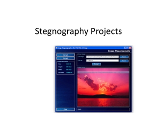 Stegnography Projects