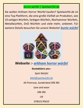 bunte würfel asddg