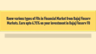 Types of fd