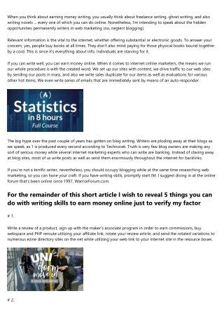 Independent Academic Essay Writers  Earn Money  Over The Internet