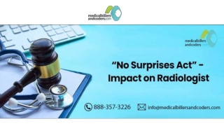 “No Surprises Act” – Impact on Radiologist