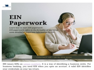 EIN Paperwork