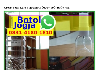 Grosir Botol Kaca Yogyakarta Ô8౩l_ㄐl8Ô_l8lÔ(WA)