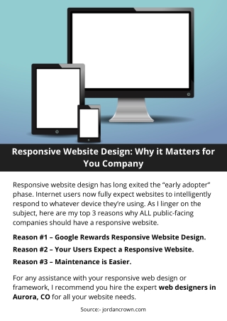 Responsive Website Design: Why it Matters for You Company