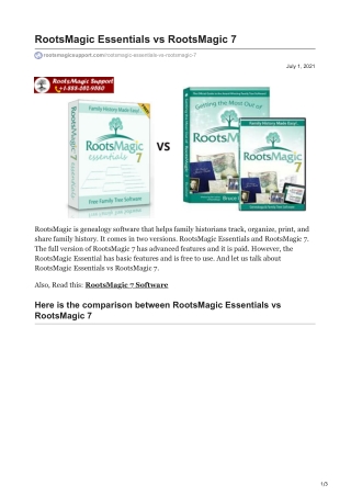 RootsMagic Essentials Free software | RootsMagic Software