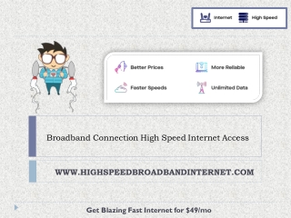 Broadband Connection High Speed Internet Access