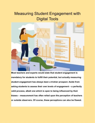Measuring Student Engagement with Digital Tools