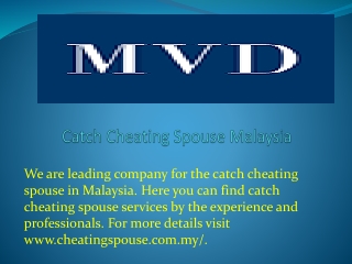 Catch Cheating Spouse Malaysia
