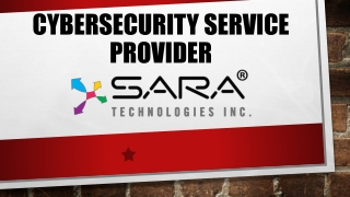 Cybersecurity service provider