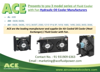 Air cooled heat exchanger and hydraulic oil cooler manufacturers in india