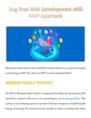 Bug Free Web Development with MVP Approach