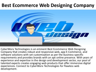 Best Ecommerce Web Designing Company