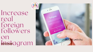 Increase real foreign followers on Instagram