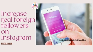 Increase real foreign followers on Instagram