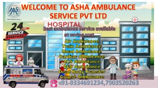 Get Better Air Ambulance Service in Cost Savings |ASHA