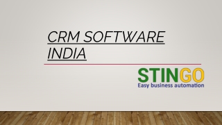 CRM Software India PPT