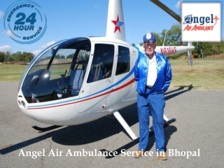 Angel Air Ambulance Service in Bhopal with Paramedics, Doctors, and Nurses