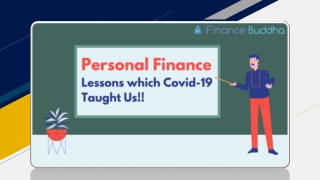 Personal Finance Lessons which Covid-19 Taught Us!!