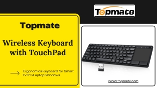 Wireless Keyboard with TouchPad