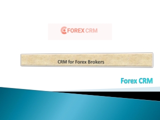 CRM for Forex Brokers