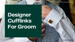 Designer Cufflinks For Groom