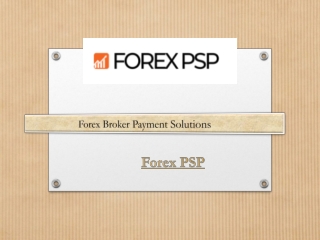 Forex Broker Payment Solutions