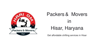 Packers & Movers in Hisar, Haryana