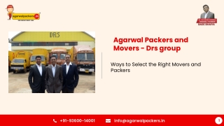 Agarwal Movers and Packers - Drs group