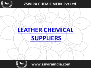 LEATHER CHEMICAL SUPPLIERS |ZSIVIRA