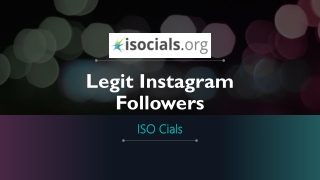 Legit Instagram Followers