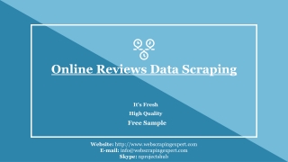 Online Reviews Data Scraping