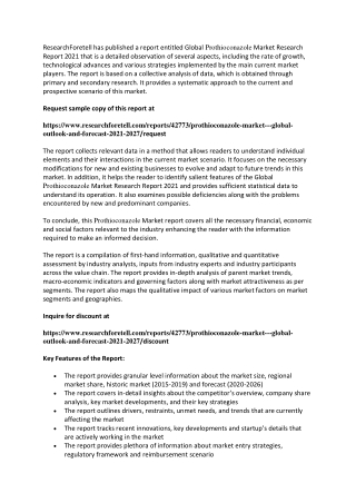 Prothioconazole Market is Expected to Register a Considerable Growth by 2027