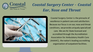 Coastal Surgery Center - Coastal Ear Nose & Throat