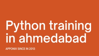 Python training in ahmedabad