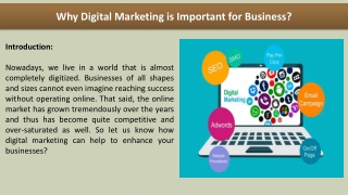 Why Digital Marketing is Important for Business