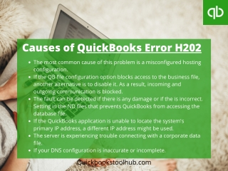 Quickbooks error code h202