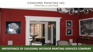 Importance of Choosing Interior Painting Services Company