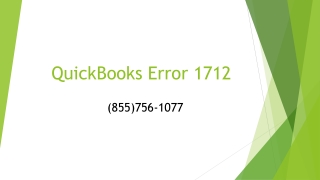 QuickBooks Error 1712