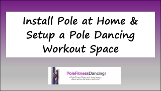 Install Pole at Home & Setup a Pole Dancing Workout Space