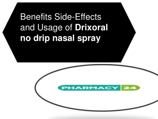 Benefits Side-Effects and Usage of Drixoral no drip nasal spray