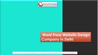 Wordpress Website Design Company in Delhi