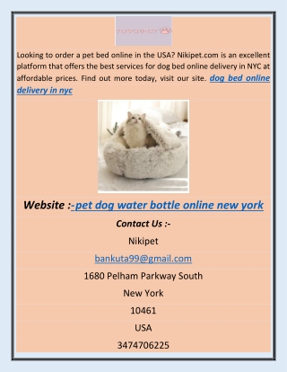 pet dog water bottle online new york df