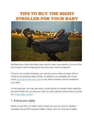 Universal stroller rain cover