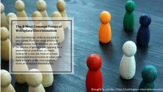 The 8 Most Common Forms of Workplace Discrimination