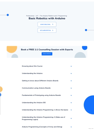 Online Basic Robotics and Arduino Courses - Ekeeda