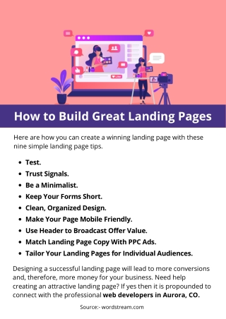 How to Build Great Landing Pages